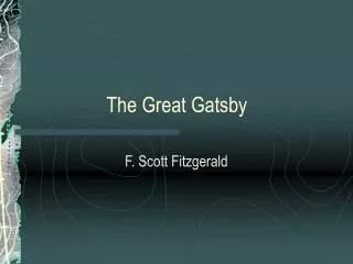 The Great Gatsby