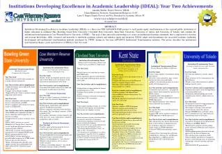 Institutions Developing Excellence in Academic Leadership (IDEAL): Year Two Achievements