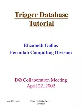Trigger Database Tutorial