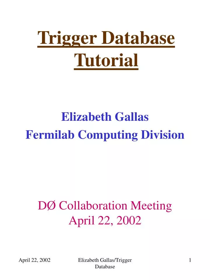 trigger database tutorial