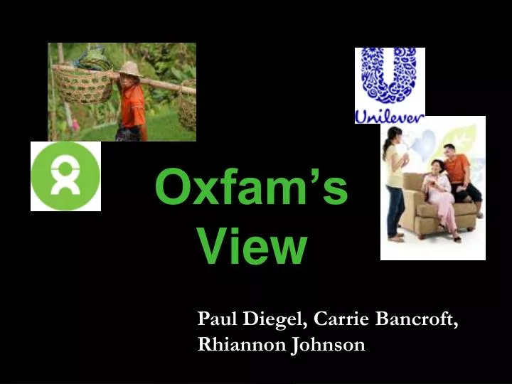 oxfam s view