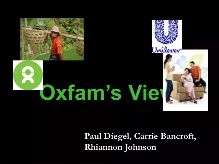 oxfam s view