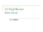 13: Final Review Intro Econ - slide 1