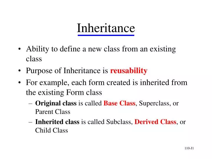 inheritance