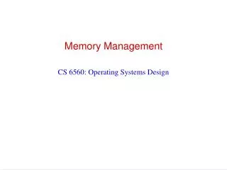 memory management