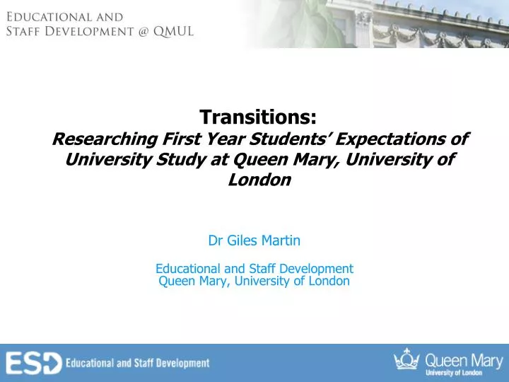 dr giles martin educational and staff development queen mary university of london