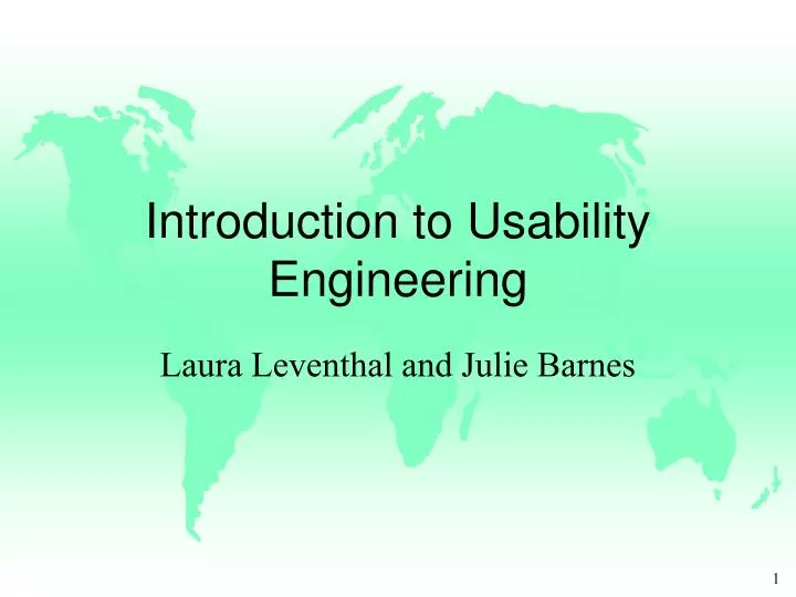 introduction to usability engineering