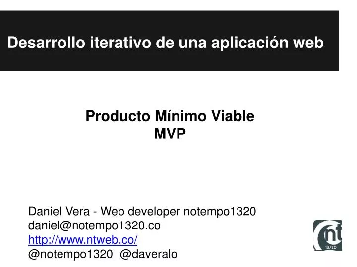 desarrollo iterativo de una aplicaci n web