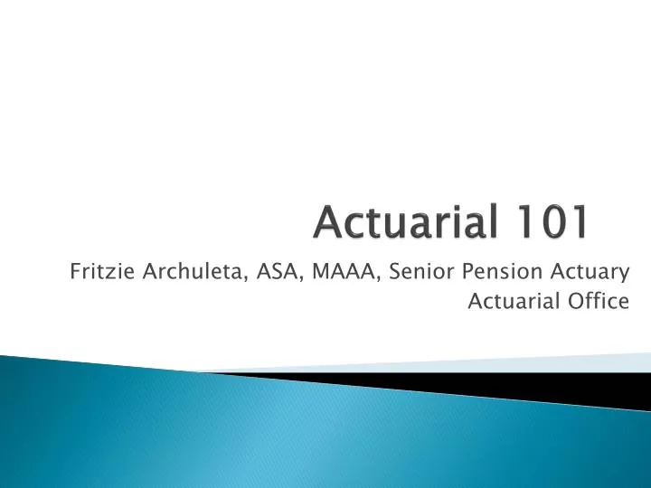 actuarial 101