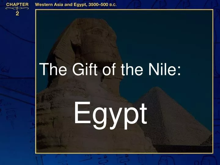 the gift of the nile
