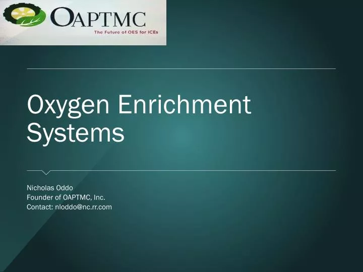 oxygen enrichment systems