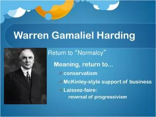 Warren Gamaliel Harding