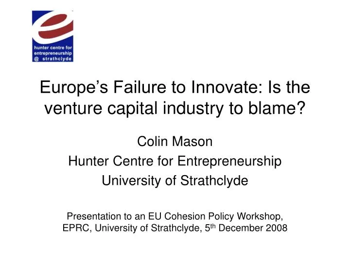 europe s failure to innovate is the venture capital industry to blame
