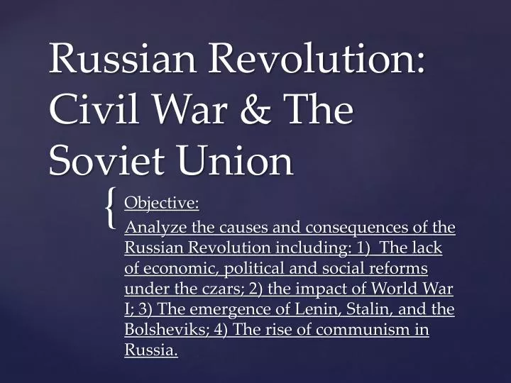 russian revolution civil war the soviet union