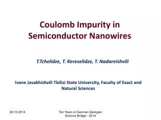 Coulomb Impurity in Semiconductor Nanowires