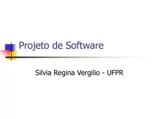 projeto de software