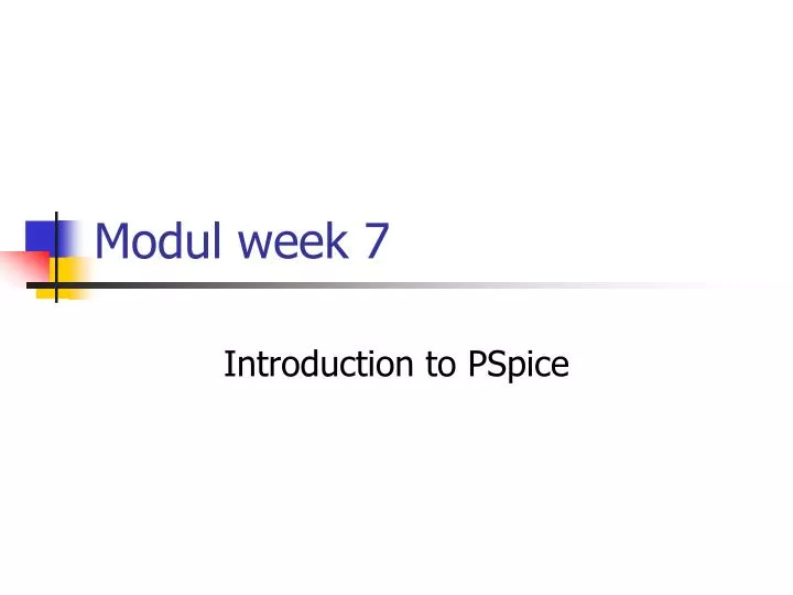 modul week 7