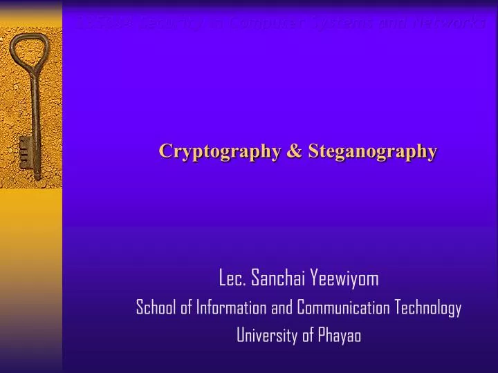 cryptography steganography