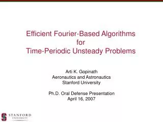 Efficient Fourier-Based Algorithms for Time-Periodic Unsteady Problems