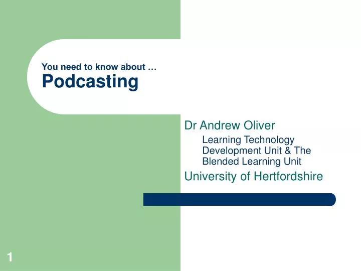 you need to know about podcasting