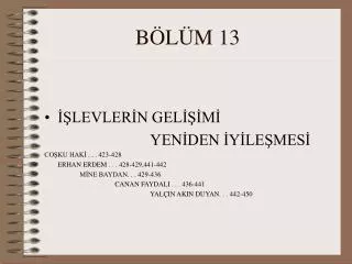b l m 13