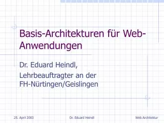 basis architekturen f r web anwendungen