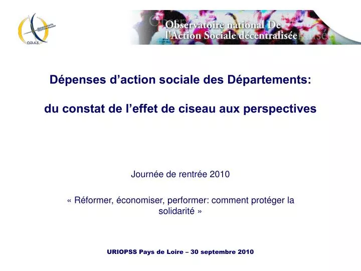 d penses d action sociale des d partements du constat de l effet de ciseau aux perspectives