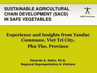 Experience and Insights from Tanduc Commune, Viet Tri City, Phu Tho, Province