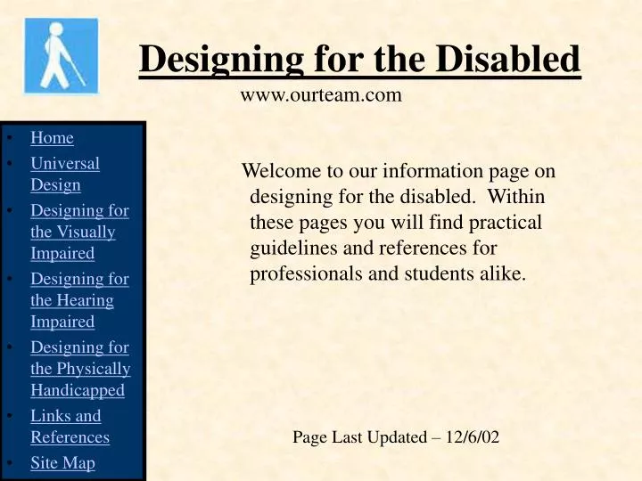 designing for the disabled www ourteam com