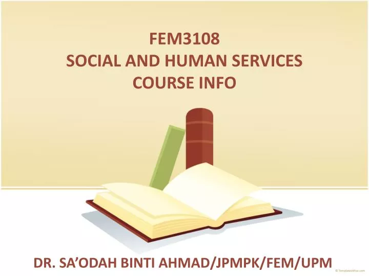 fem3108 social and human services course info