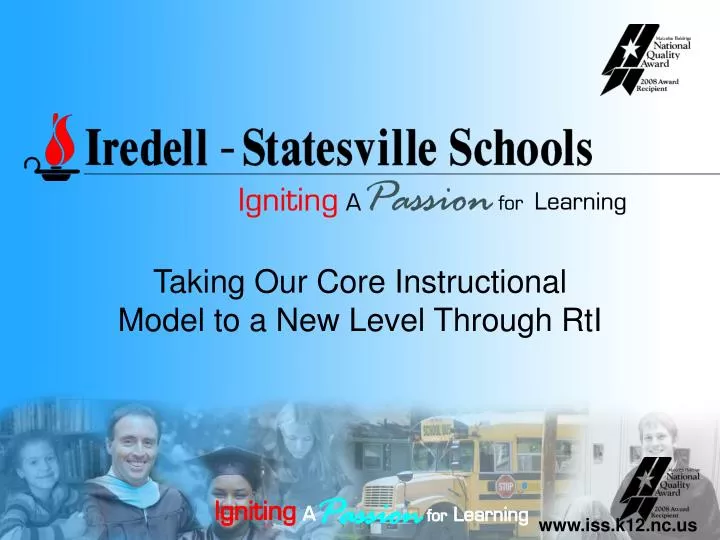 taking our core instructional model to a new level through rti