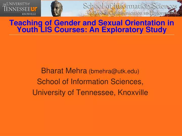 teaching of gender and sexual orientation in youth lis courses an exploratory study