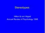Stereotypes - slide 1