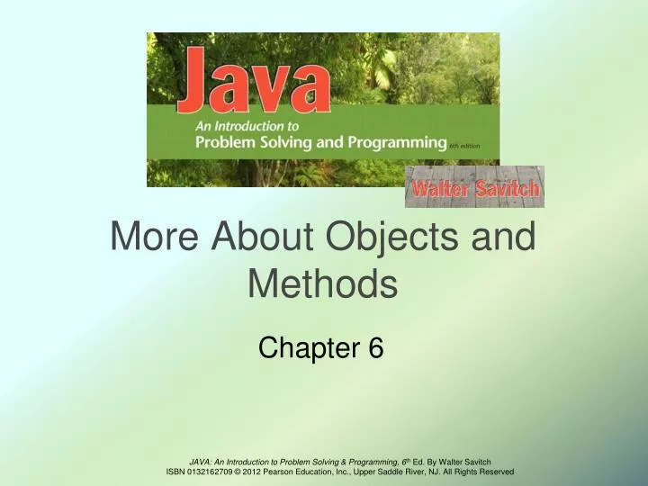 more about objects and methods