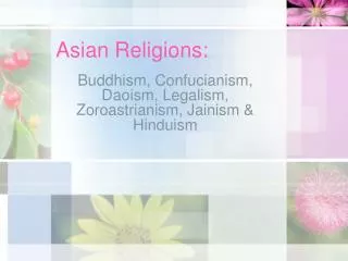 Asian Religions: