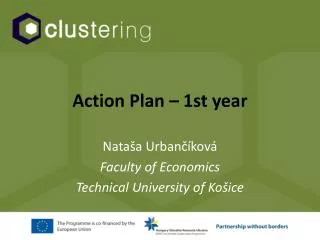 Action Plan – 1st year