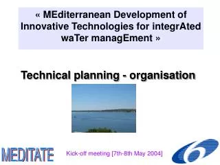 Technical planning - organisation