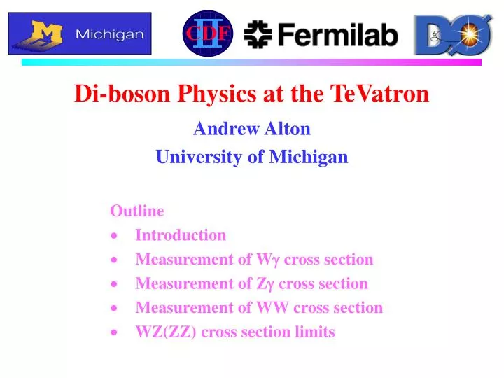 di boson physics at the tevatron