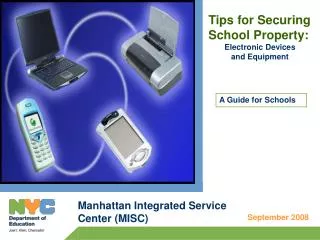 Tips for Securing School Property: Electronic Devices and Equipment