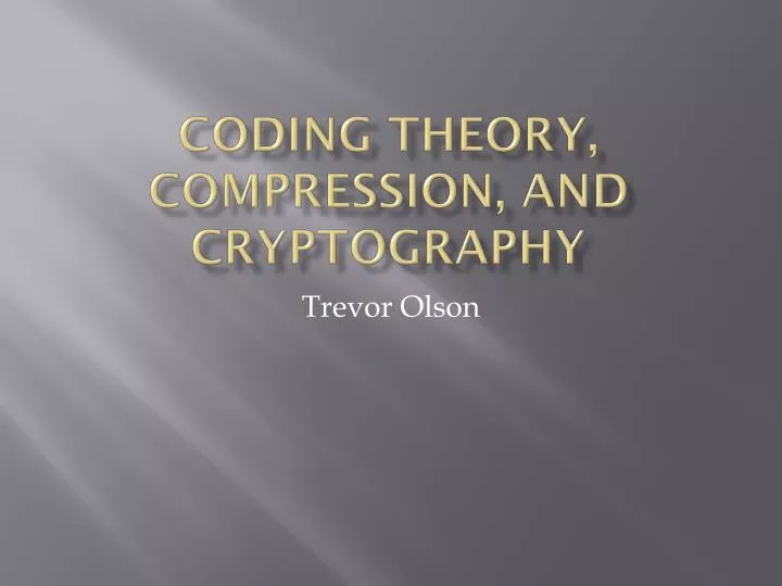 coding theory compression and cryptography