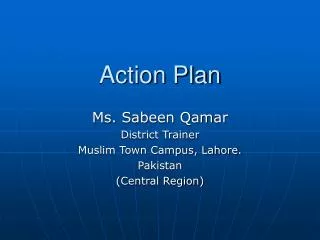 Action Plan