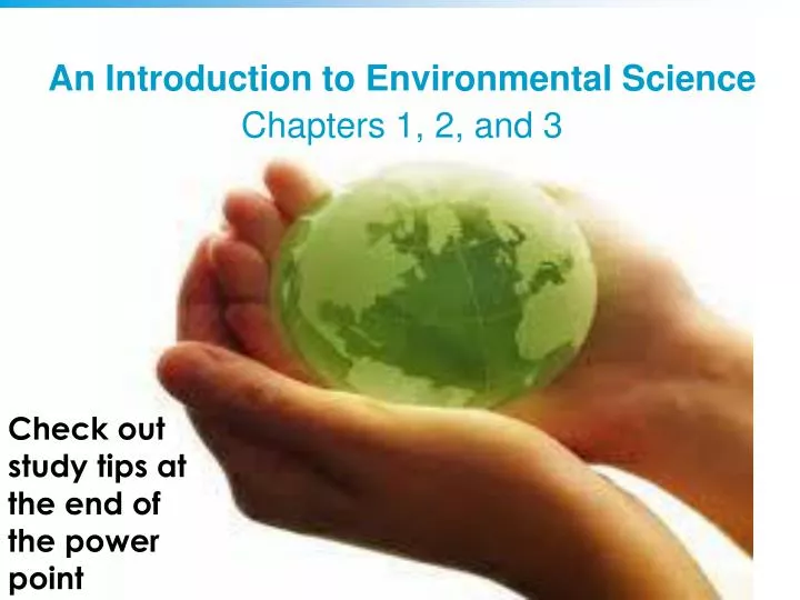 an introduction to environmental science chapters 1 2 and 3