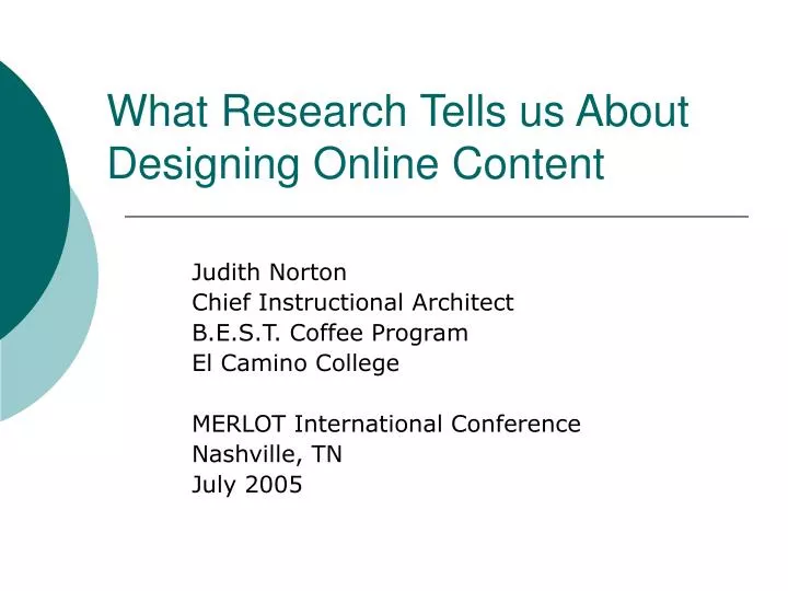 what research tells us about designing online content