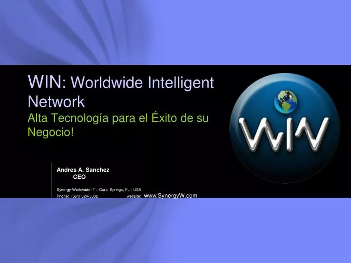 win worldwide intelligent network alta tecnolog a para el xito de su negocio