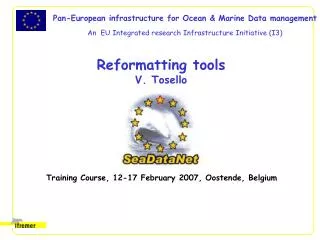 Reformatting tools V. Tosello