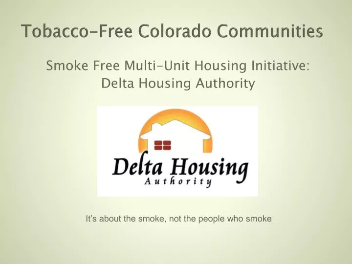 tobacco free colorado communities