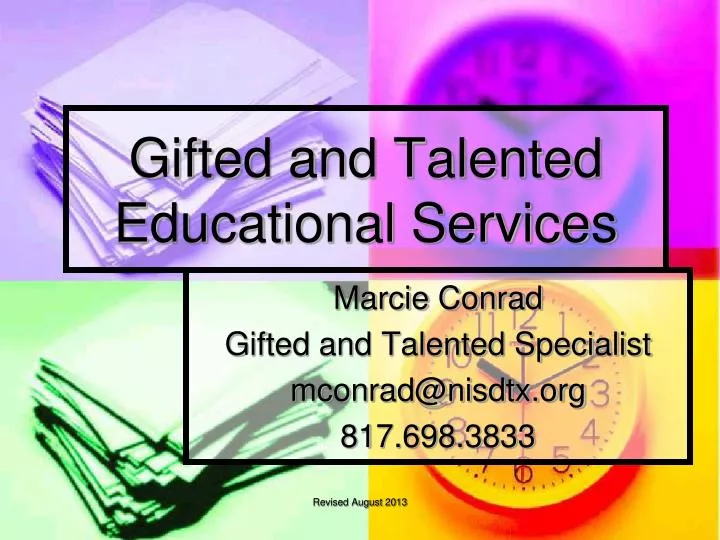 gifted and talented educational services