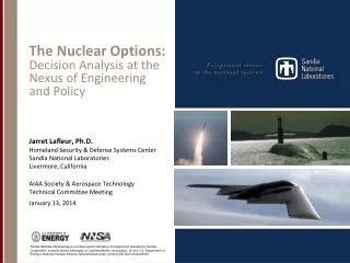 The Nuclear Options: Decision Analysis at the Nexus of Engineering and Policy