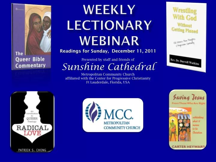 weekly lectionary webinar