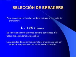 selecci n de breakers